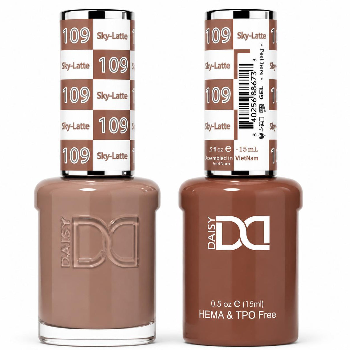 DND HEMA & TPO Free Gel Polish Duo #109 Sky Latte