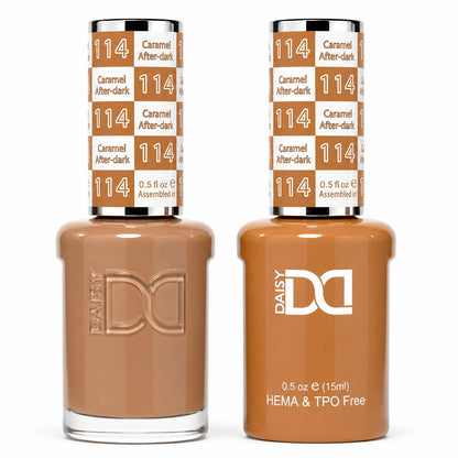 DND HEMA & TPO Free Gel Polish Duo #114 Caramel Afterdark