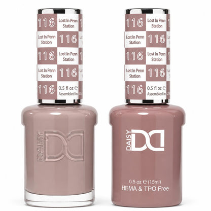 DND HEMA & TPO Free Gel Polish Duo #116 Lost In Penn Station