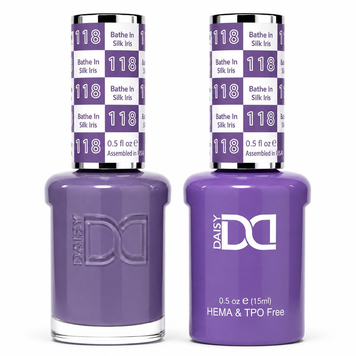 DND HEMA & TPO Free Gel Polish Duo #118 Bathe In Silk Iris