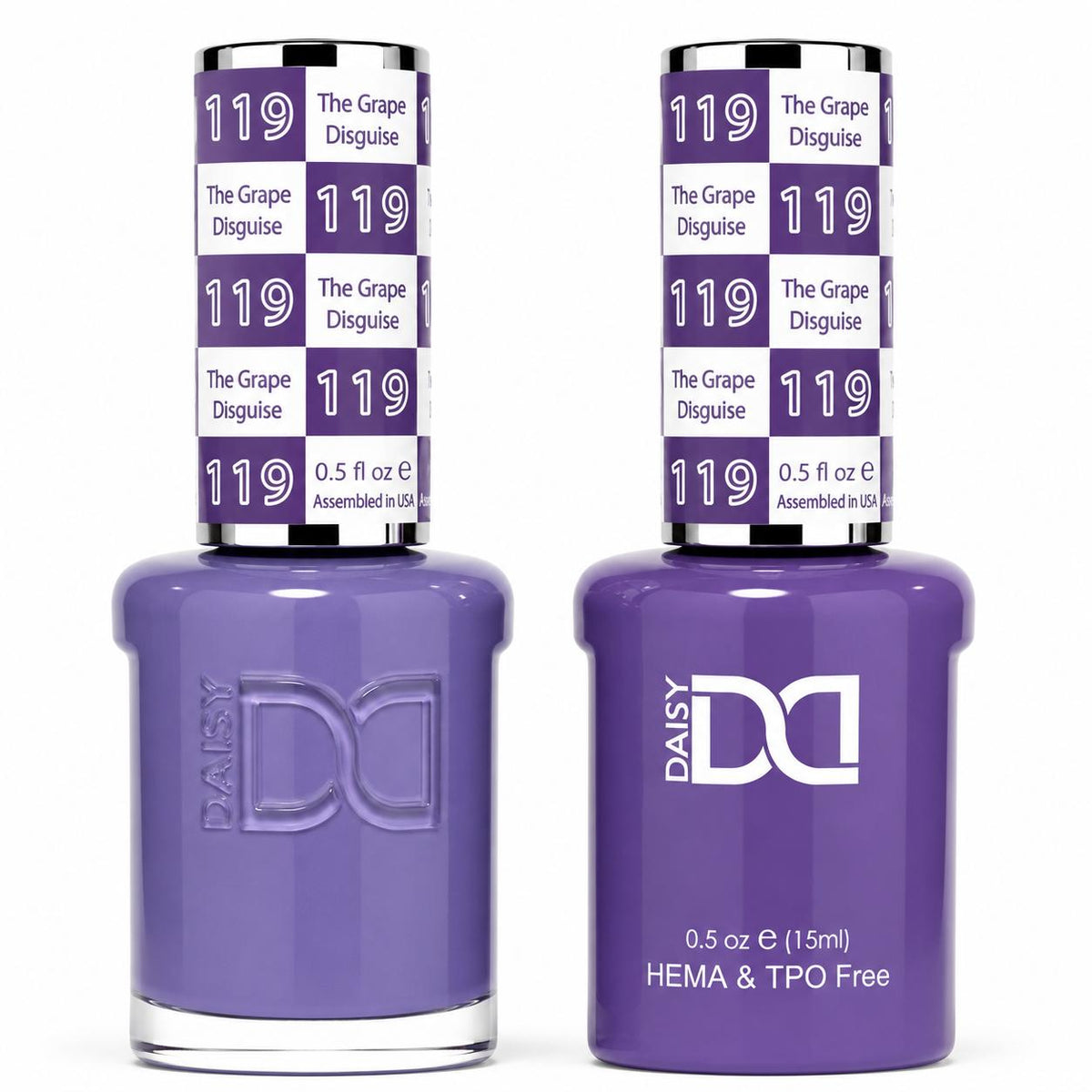 DND HEMA & TPO Free Gel Polish Duo #119 The Grape Disguise