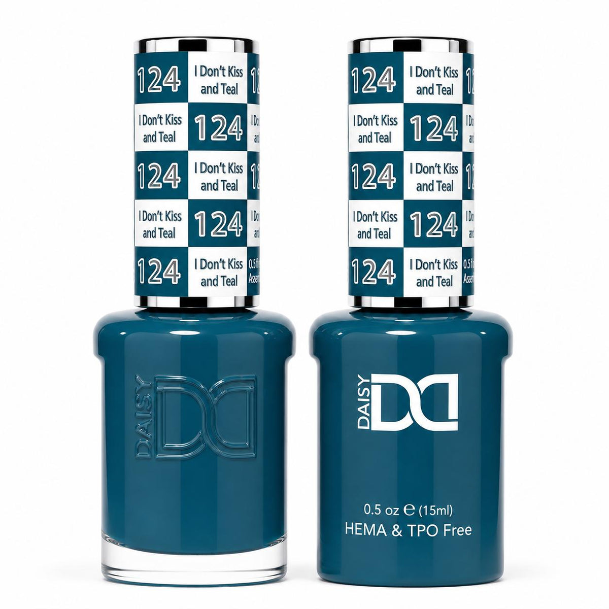DND HEMA & TPO Free Gel Polish Duo #124 I Don't Kiss And Teal