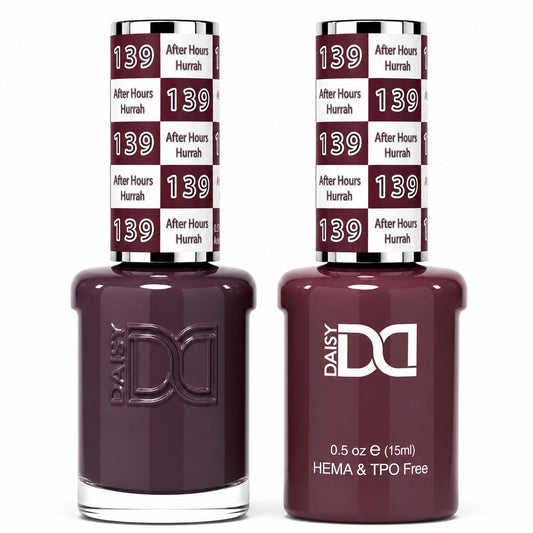 DND HEMA & TPO Free Gel Polish Duo #139 After Hours Hurrah