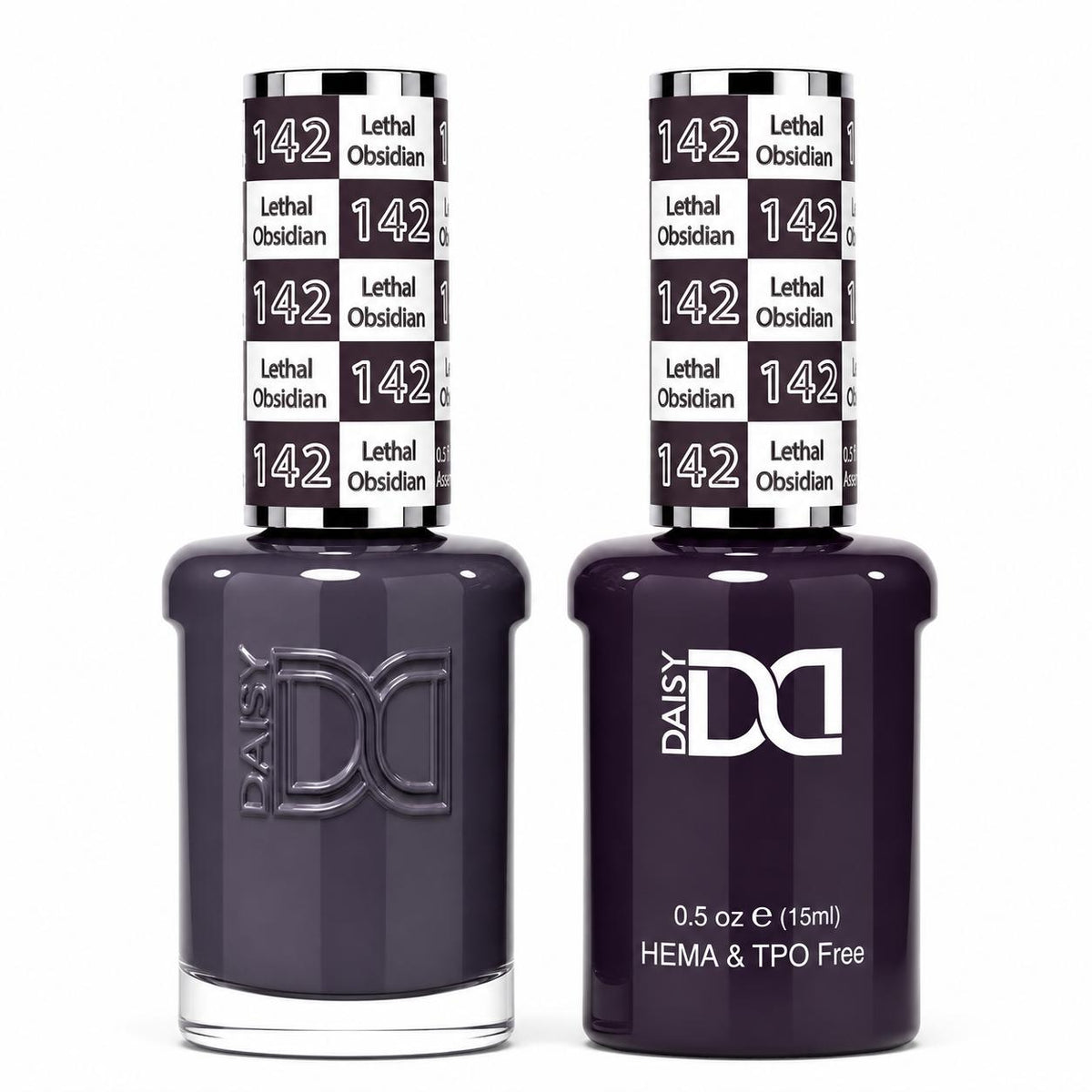 DND HEMA & TPO Free Gel Polish Duo #142 Lethal Obsidian