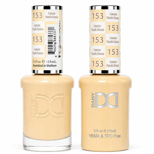 DND HEMA & TPO Free Gel Polish Duo #153 Lemon Peach Scone