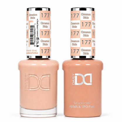 DND HEMA & TPO Free Gel Polish Duo #177 Cinnamon Sticks