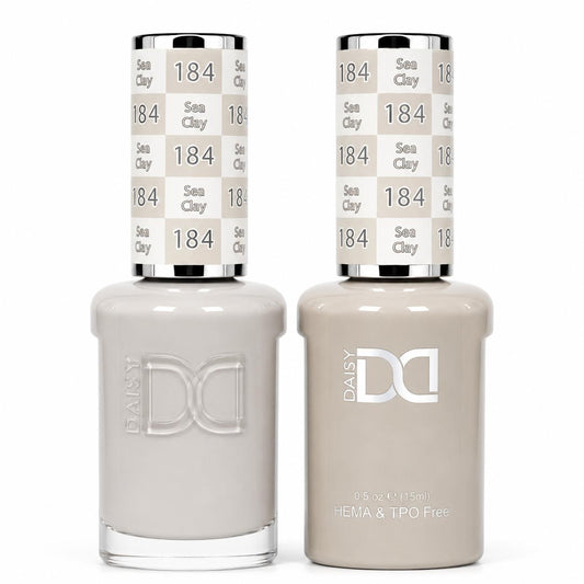 DND HEMA & TPO Free Gel Polish Duo #184 Sea Clay