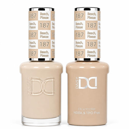 DND HEMA & TPO Free Gel Polish Duo #187 Beach, Please