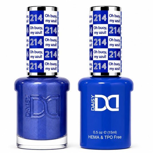 DND HEMA & TPO Free Gel Polish Duo #214 Oh Buoy, My Azul!