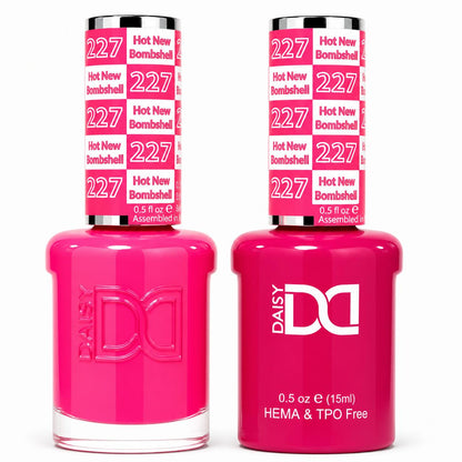 DND HEMA & TPO Free Gel Polish Duo #227 Hot New Bombshell