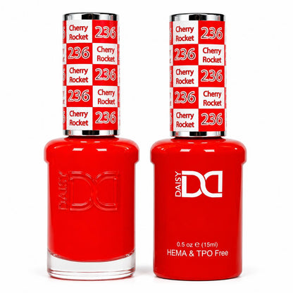 DND HEMA & TPO Free Gel Polish Duo #236 Cherry Rocket