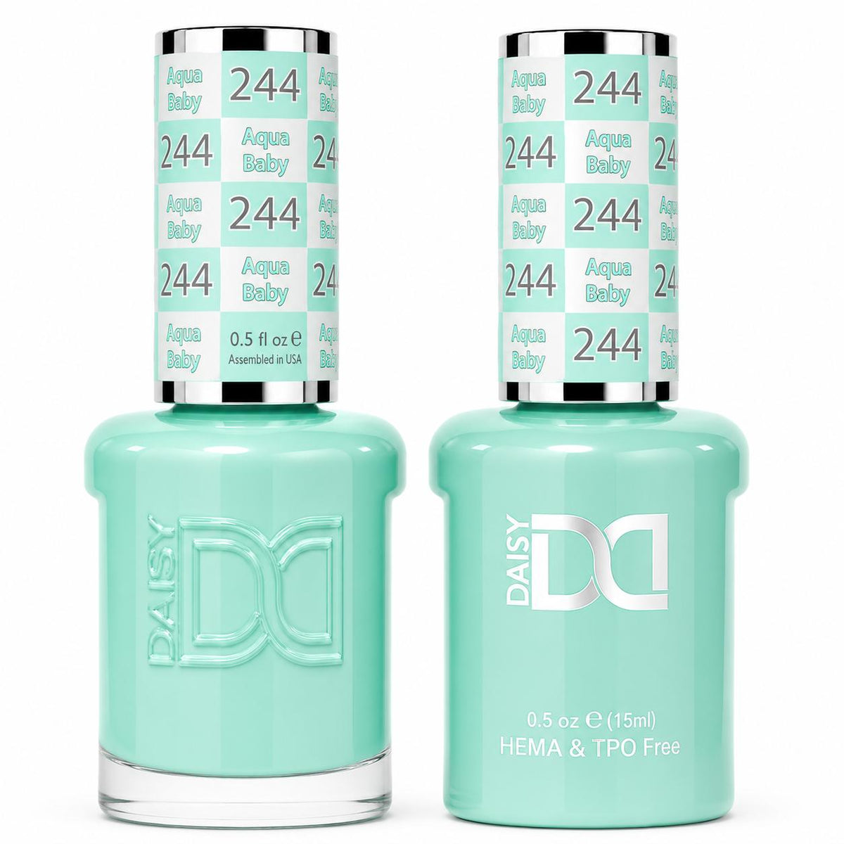 DND HEMA & TPO Free Gel Polish Duo #244 Aqua Baby
