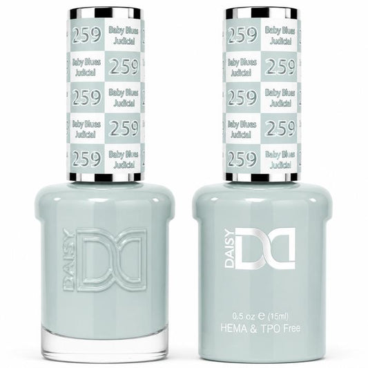 DND HEMA & TPO Free Gel Polish Duo #259 Baby Blues Judicial