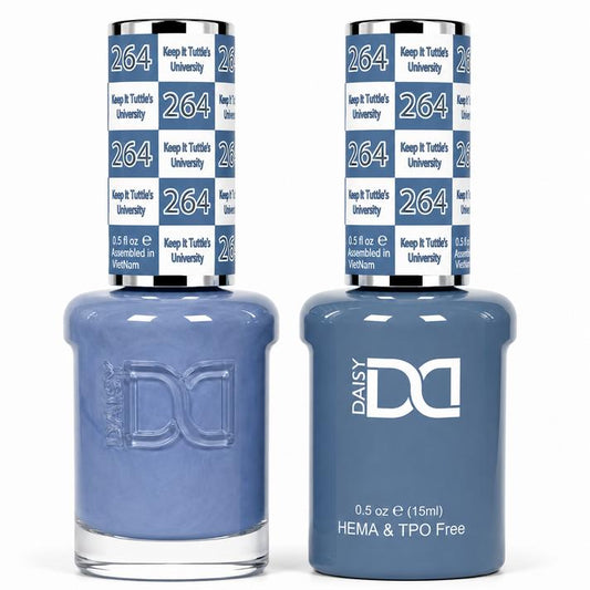 DND HEMA & TPO Free Gel Polish Duo #264 Keep It Tuft(s) University