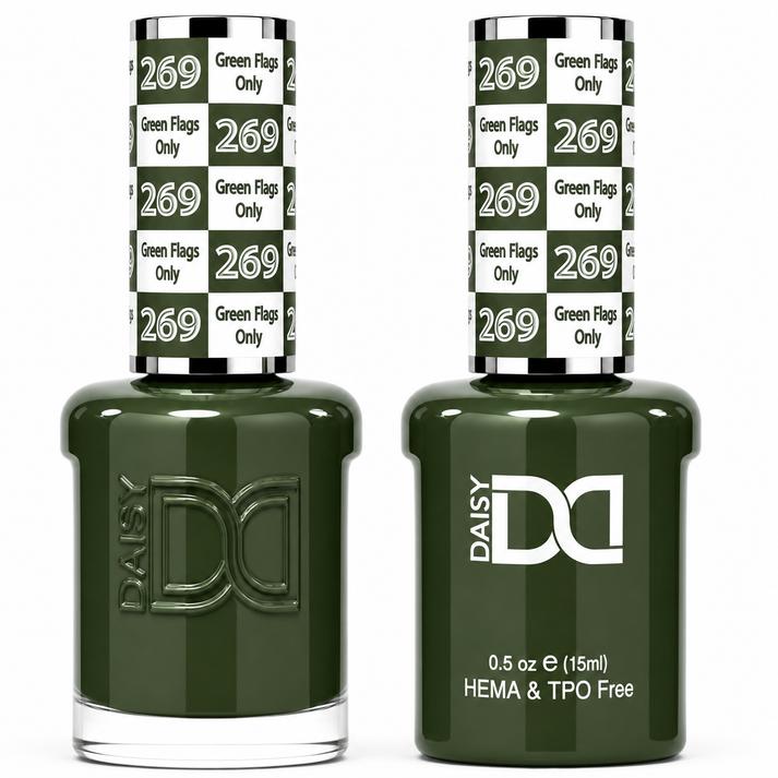 DND HEMA & TPO Free Gel Polish Duo #269 Green Flags Only