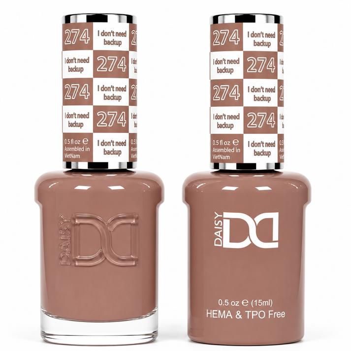 DND HEMA & TPO Free Gel Polish Duo #274 I Don't Need Backup