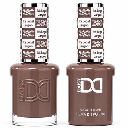 DND HEMA & TPO Free Gel Polish Duo #280 It's Legal Jargon