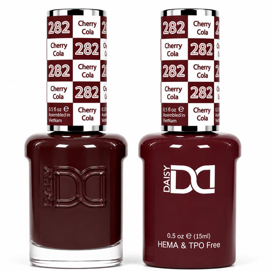 DND HEMA & TPO Free Gel Polish Duo #282 Cherry Cola