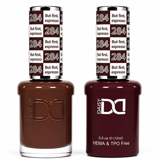 DND HEMA & TPO Free Gel Polish Duo #284 But First Espresso