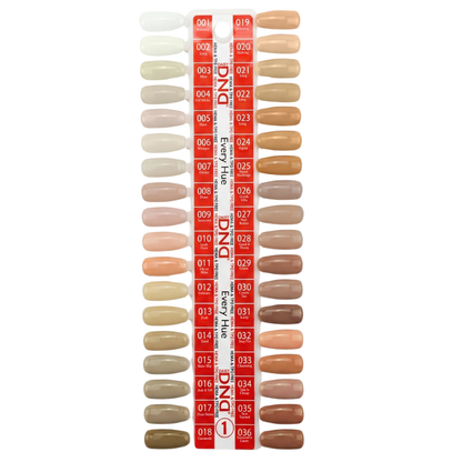DND HEMA & TPO Free Gel & Polish Swatch Collection - # 1