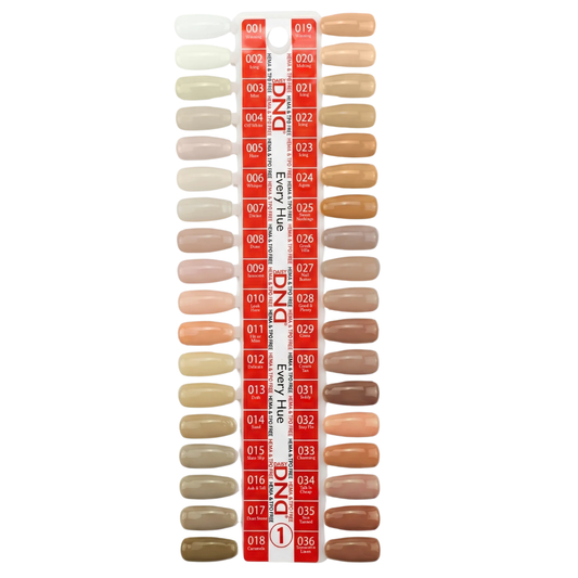 DND HEMA & TPO Free Gel & Polish Swatch Collection -# 1