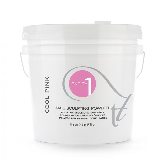 Entity Beauty Nail Acrylic Sculpting Powder COOL Pink - Size 5 Lbs Bucket