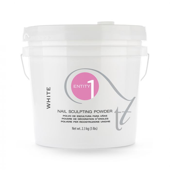 Entity Beauty - Nail Acrylic Sculpting Powder  White - Size 5Lbs Bucket