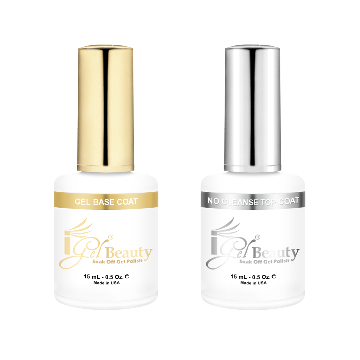 iGel Base Coat and No Cleanse Top Coat set