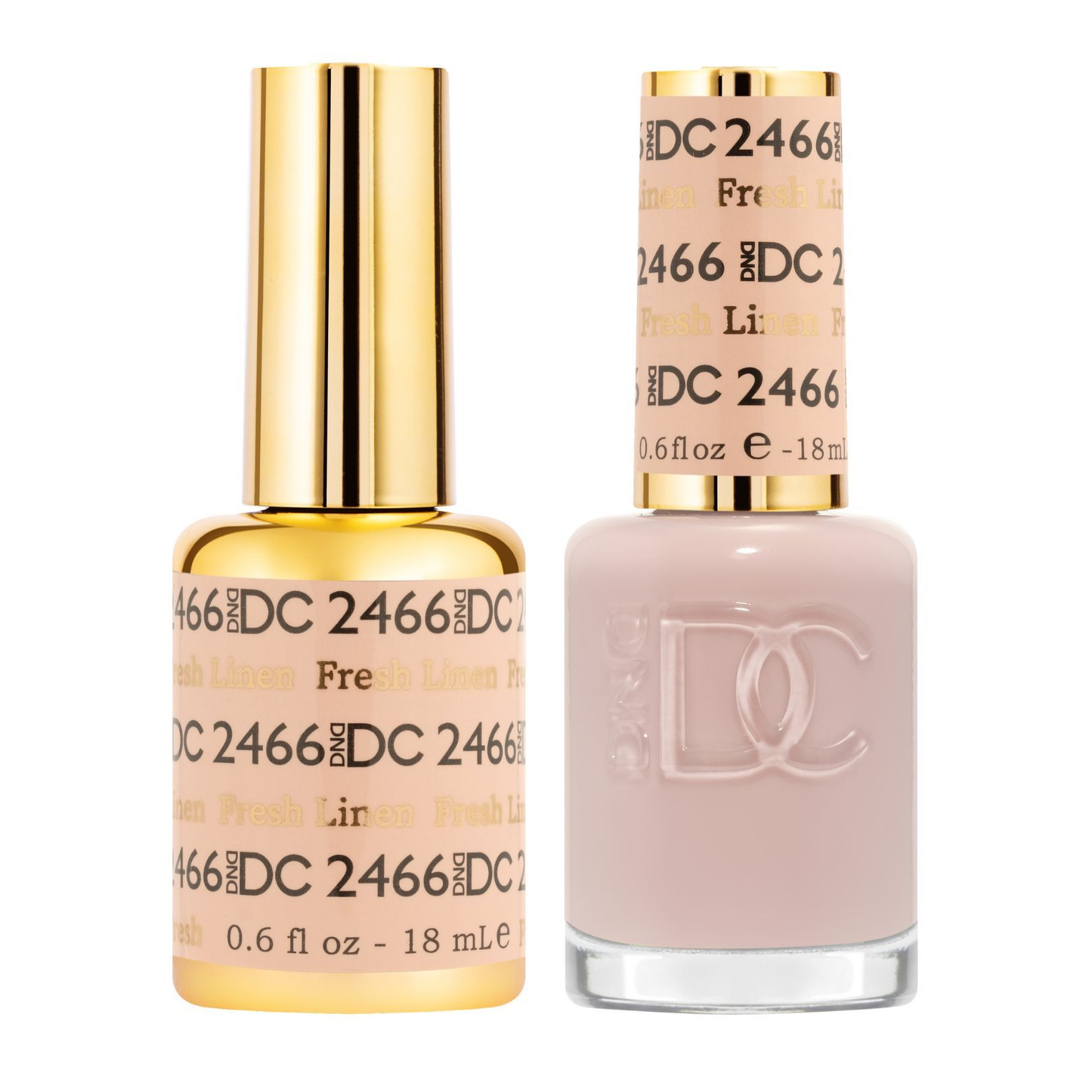 DND DC Premium set Gel Color Matching Polish Color - Fresh Linen #2466