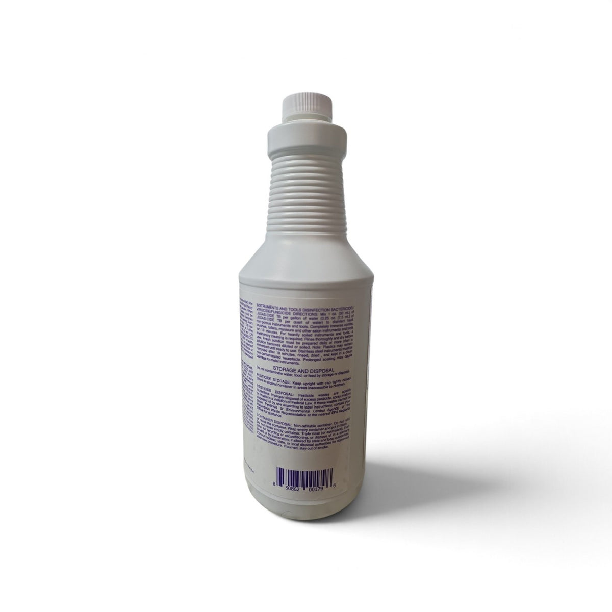 LUCAS-CIDE TB Salon & Spa Disinfectant 32 fl oz back label
