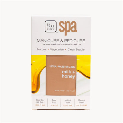 BCL Spa Organic Pedicure Spa Sal del Mar Muerto 64oz - Leche + Miel Chocolate blanco
