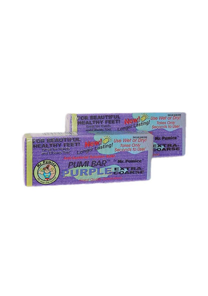 Mr. Pumice purple coarse bars in individual wrappers