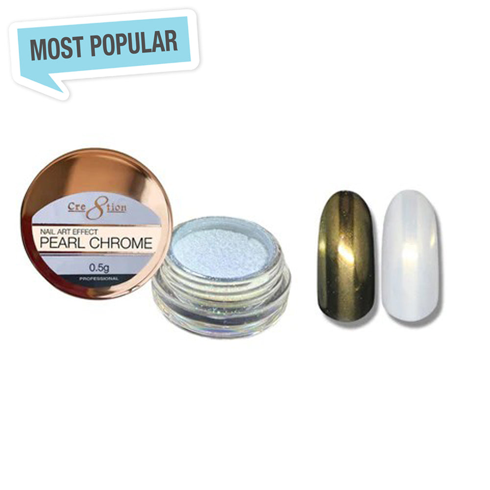 Cre8tion Pearl Chrome Nail Art Effect 1g #01