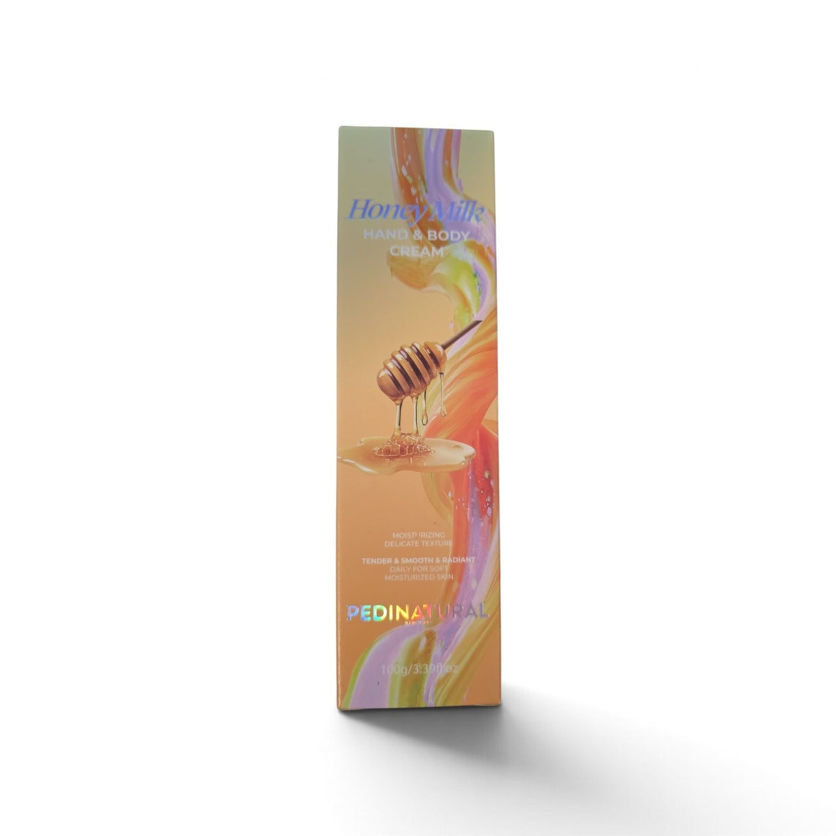 Pedinatural Honey Milk Hand & Body Cream 100g front packaging