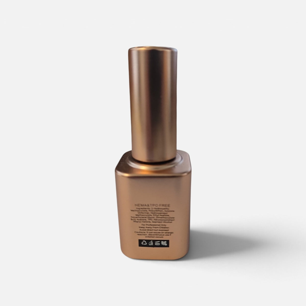 PoshBottle Top Coat gold bottle back label