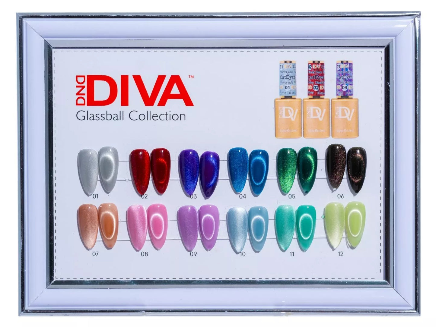 DND Diva Glass Ball Collection 9D Cateyes #06 Meow OrNe