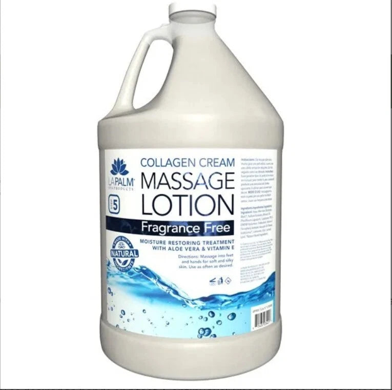 La Palm Healing Therapy Massage Lotion  Fragrance Free - Refill size 1 gallon
