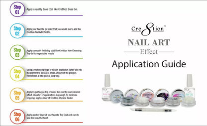 Cre8tion Nail Art Effect Powder 1g Jar - Unicorn # 02