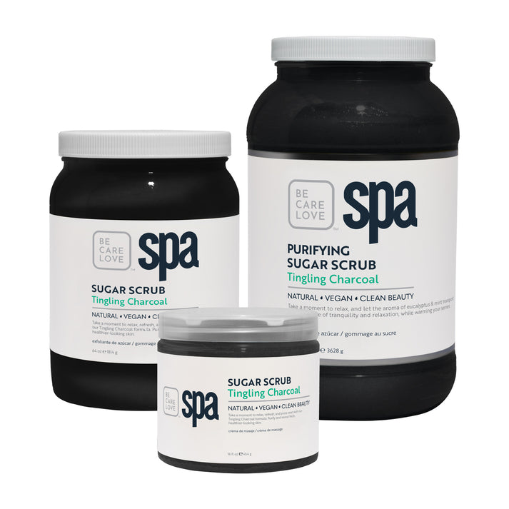 BCL Spa Pedicure Organic Sugar Scrub - Tingling Charcoal