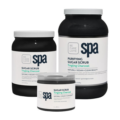 BCL Spa Pedicure Organic Sugar Scrub - Tingling Charcoal