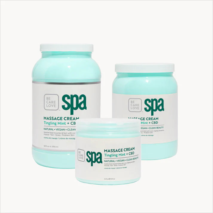 BCL Spa Pedicure Organic Massage Cream - Tingling Mint