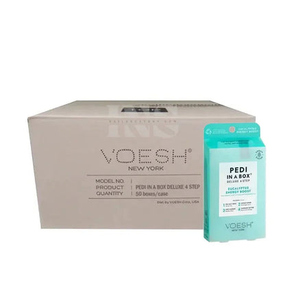 VOESH Deluxe Pedicure In A Box 4 In 1 (Hộp 50 gói) - Eucalyptus Energy Boost 