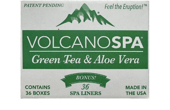 LA PALM Volcano Spa 6 bước - Trà xanh &amp; Lô hội (36 miếng/hộp)