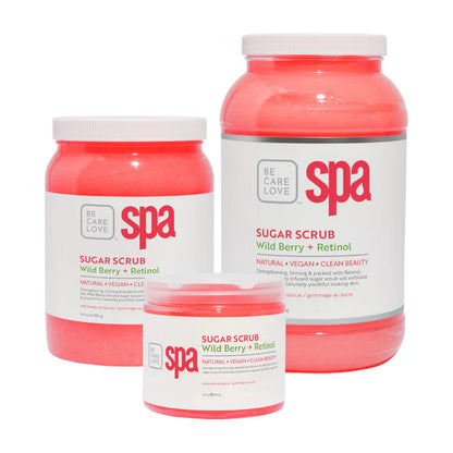 BCL Spa Pedicure Organic Sugar Scrub - Wild Berry + Retinol