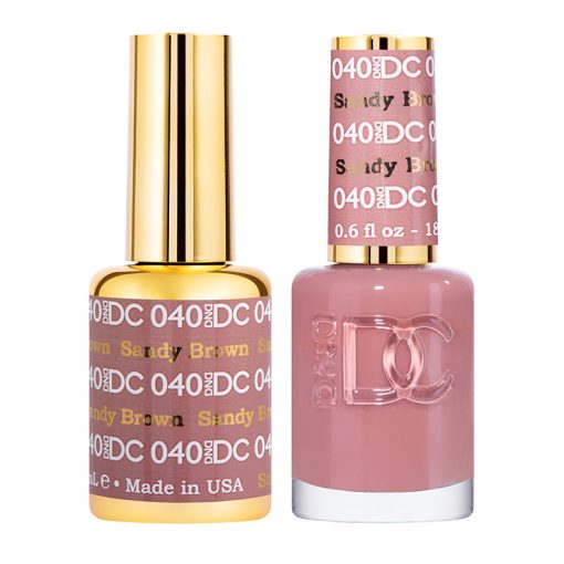 Sơn móng tay gel DND DC Duo 040 - Sandy Brown