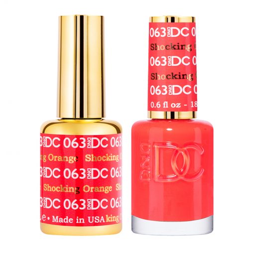 DND DC Gel Nail Polish Duo 063 - Shocking Orange