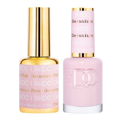 DND DC Gel Nail Polish Duo  136 - Geranium Pink