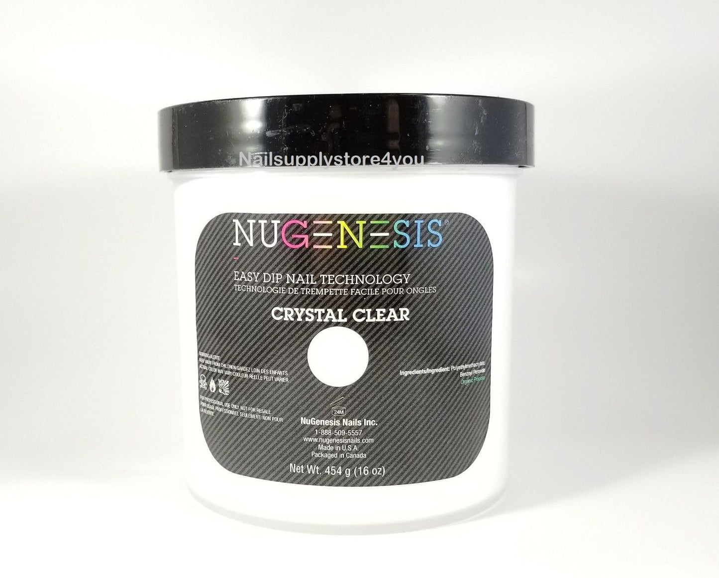 Bột nhúng móng NuGenesis CRYSTAL CLEAR 1,5oz/4oz/16oz 