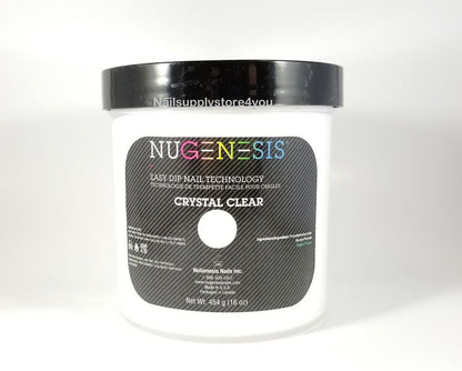 Bột nhúng móng NuGenesis CRYSTAL CLEAR 1,5oz/4oz/16oz 