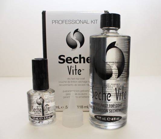 SECHE VITE - Bộ sơn phủ nhanh khô - 4oz/118mL thay thế + 0,5oz 